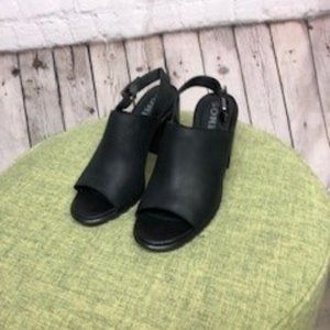 Sorel black sling back sandals.  Size 8